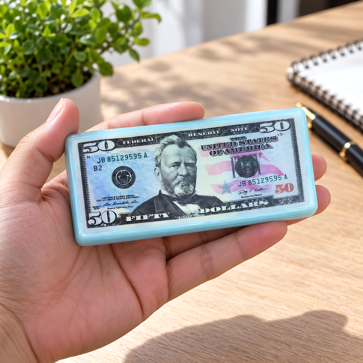 Realistic $50 Banknote Squishy Toy – Slow Rising Stress Relief Fidget