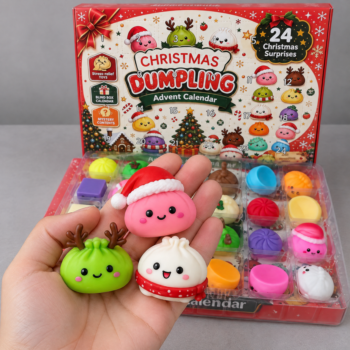 Christmas Squishy Advent Calendar 2026 โ 24-Day Mystery Squishy Toy Countdown