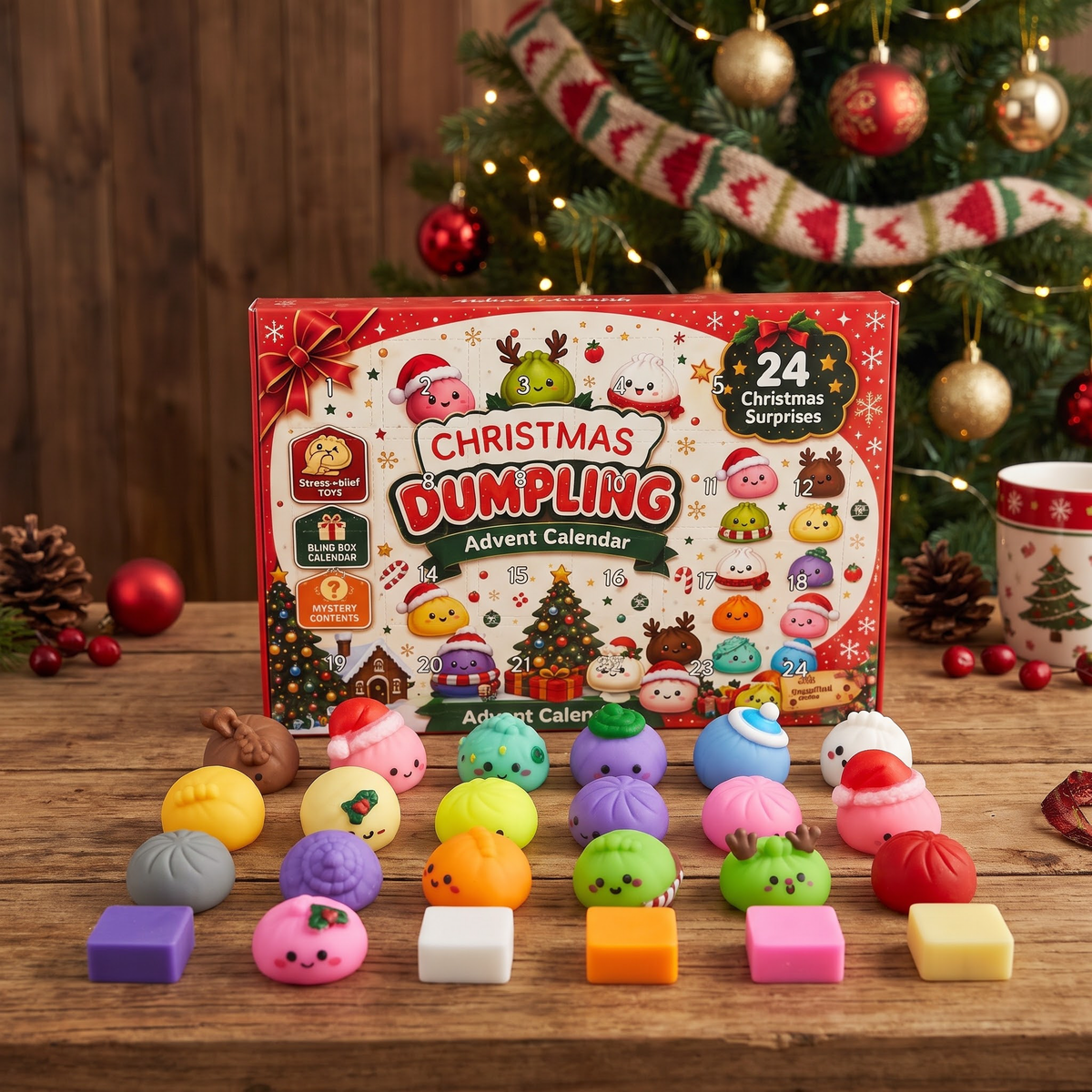 Christmas Squishy Advent Calendar 2026 – 24-Day Mystery Squishy Toy Countdown